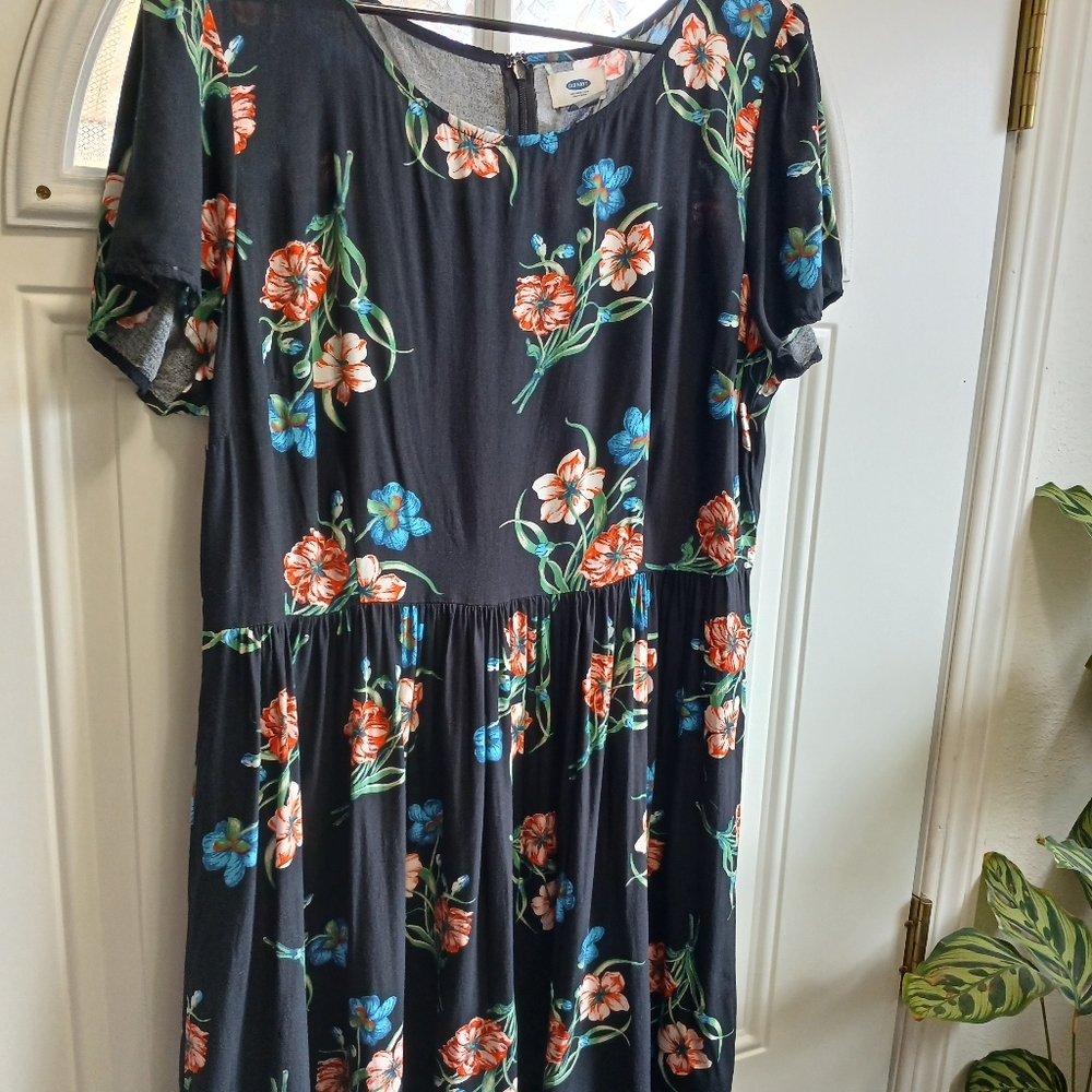 Old Navy 100% Rayon Mini Dress Size 14